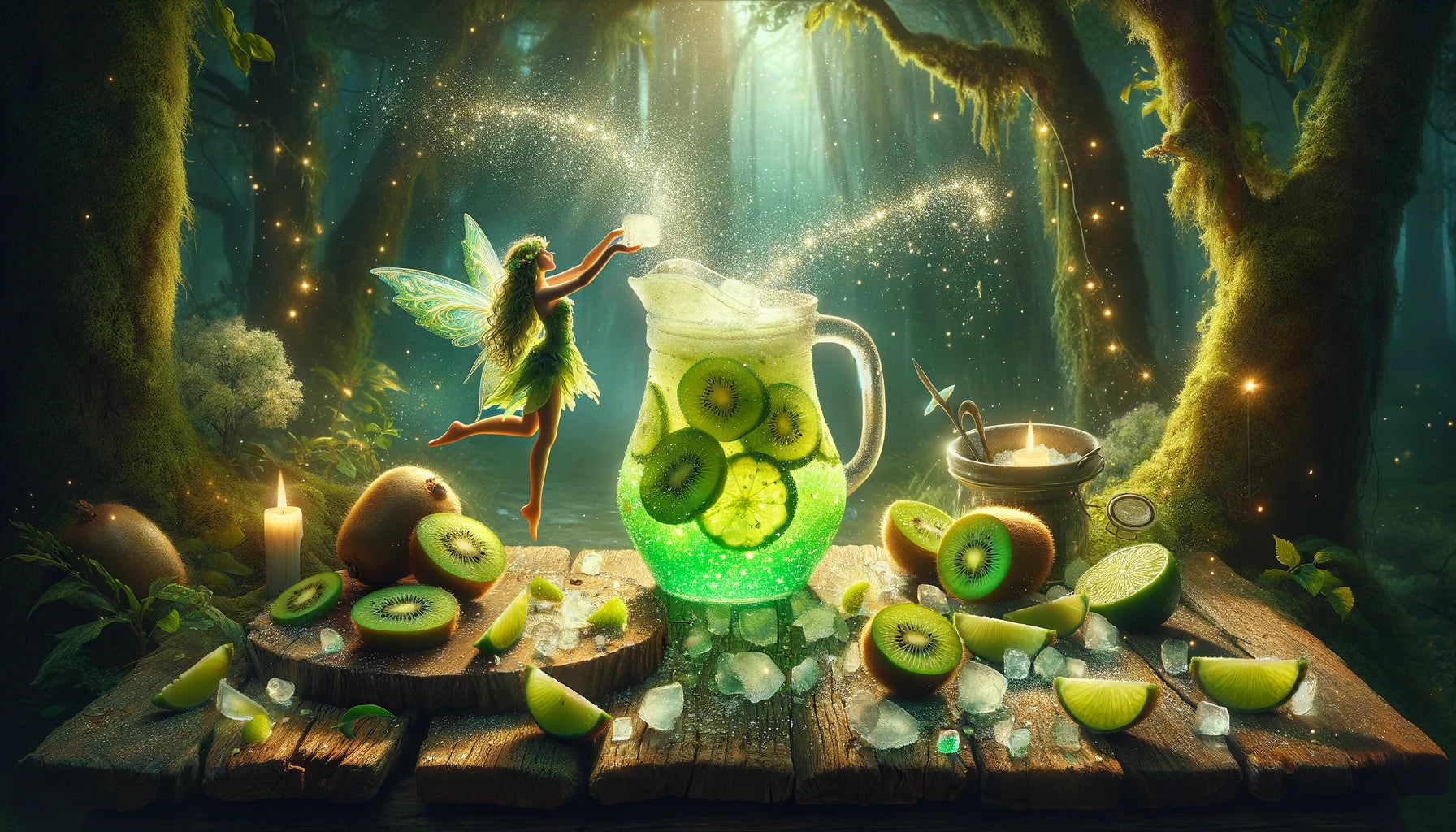 Kiwi Lime Spritzer: A Refreshing Beverage Recipe by Vividmoo