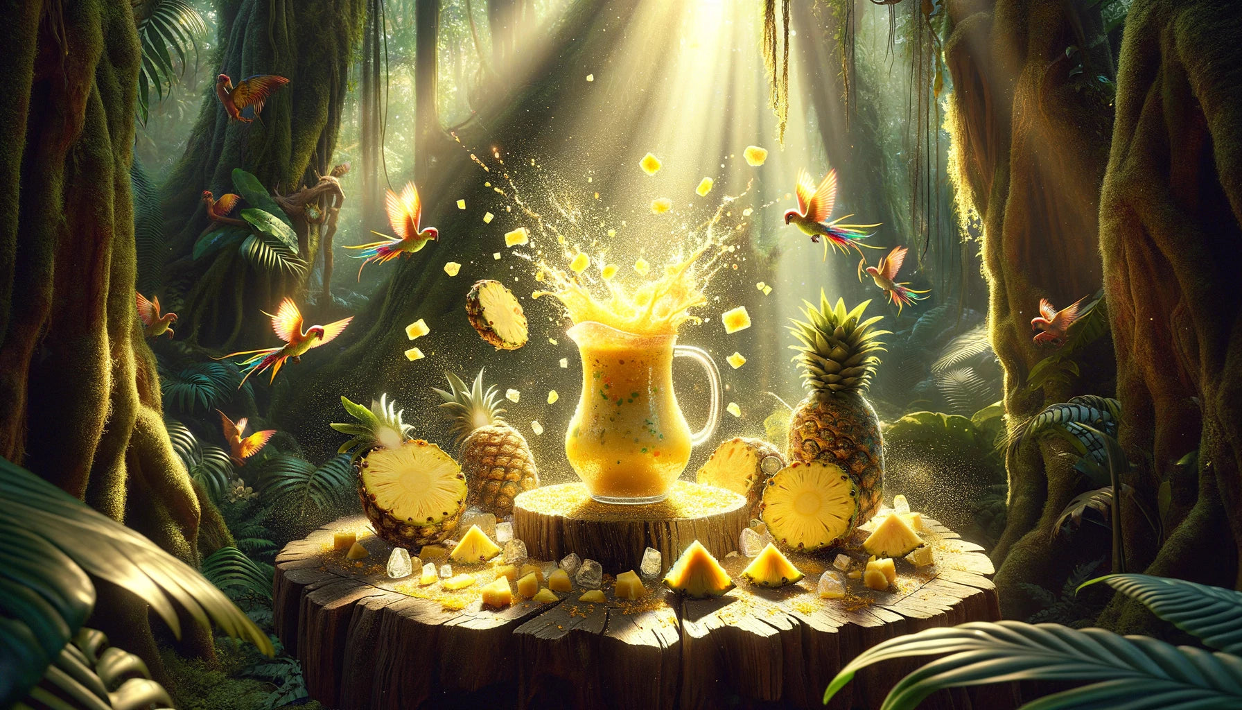 Tropical Pineapple Smoothie: A Vividmoo Creation