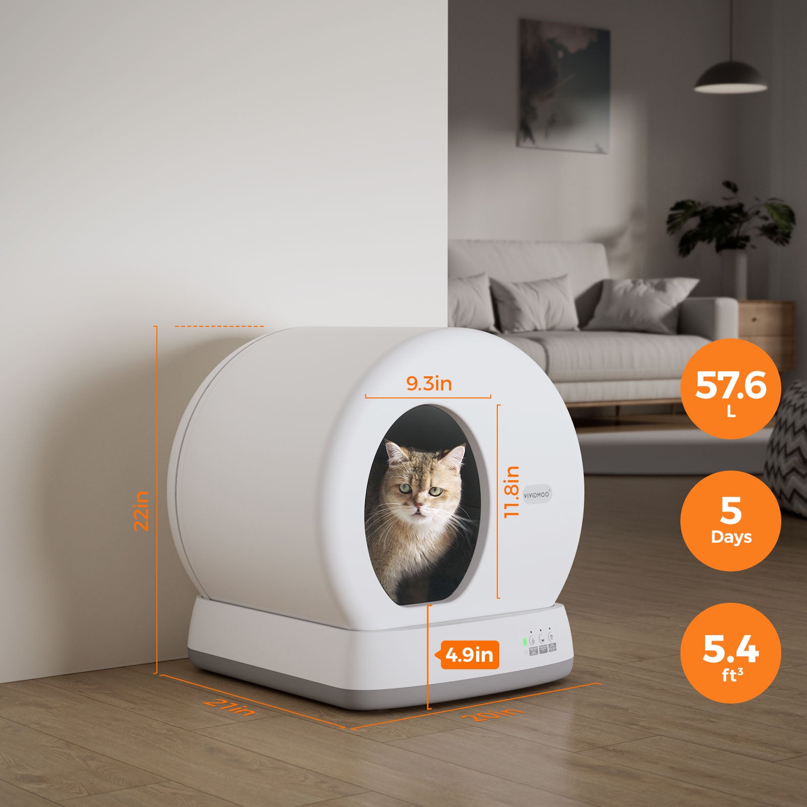 Auto Self-cleaning Cat Litter Box