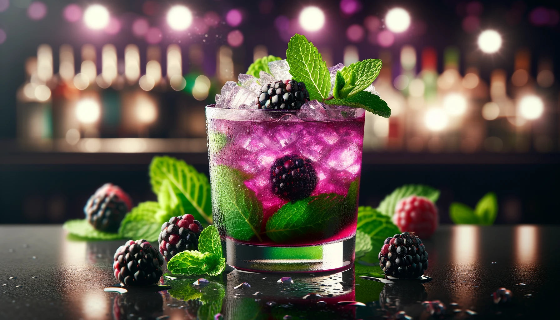 Blackberry Mojito Bliss: Savor the Flavor with Nugget Ice